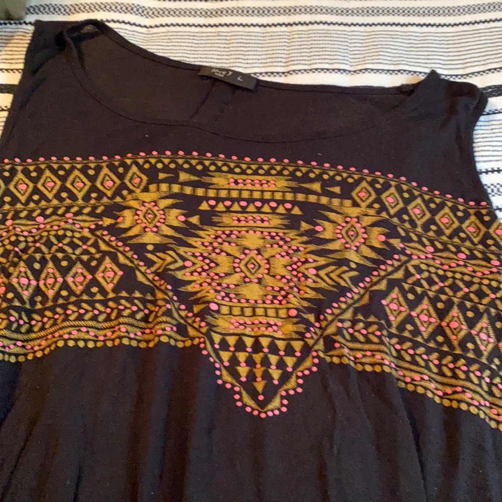 Black tank top